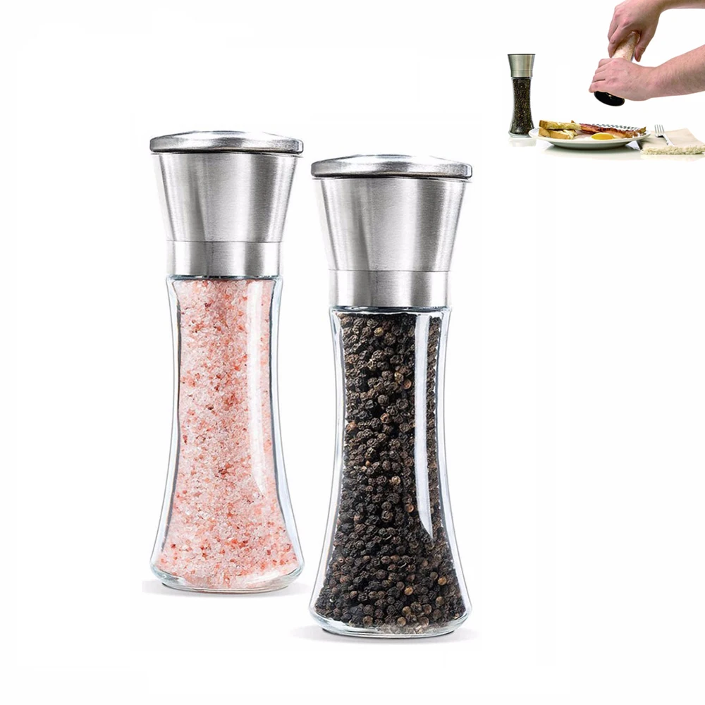^Cheap Grinding Bottles Pepper Grinder Shakers Salt Spice Herbal Containers for Easy Cleaning Home Kitchen Cooking BBQ Condiment Tools ^Cheap Grinding Bottles Pepper Grinder Shakers Salt Spice Herbal Containers for Easy Cleaning Home Kitchen Cooking BBQ Condiment Tools