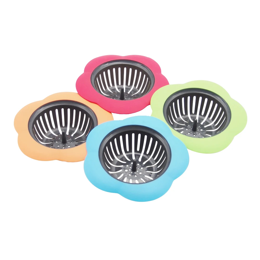 

4pcs/set Strainers Floor Drain Bath Sink Drain Protector Filter Shower Floor Drain Shower Drain Hair Catcher Kitchen Accessory