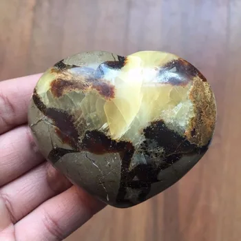 

150g Dragon Septarian Heart Polished Love Shape Quartz Crystal Madagascar