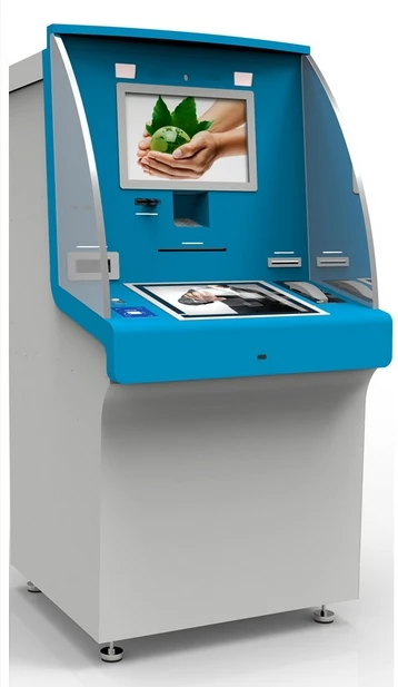 lcd digital signage ticket self service PC Terminal Coin