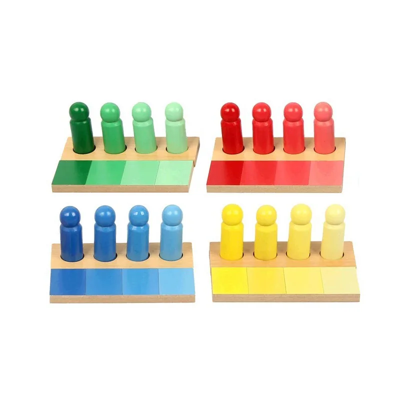  Wooden Montessori Toys Baby Color Matching Box Preschool Educational Learning Toys For 1 2 3 years 