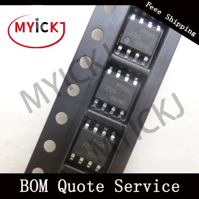 10 шт. FDS9934C микросхема MOSFET N/P-CH 20 в 6.5A/5A 8 SOIC