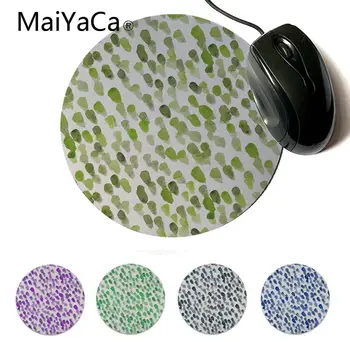

MaiYaCa Imperfect Brush Strokes Olive Green Gamer Speed Mice Retail Small Rubber Mousepad Design Gaming Round Mouse pads
