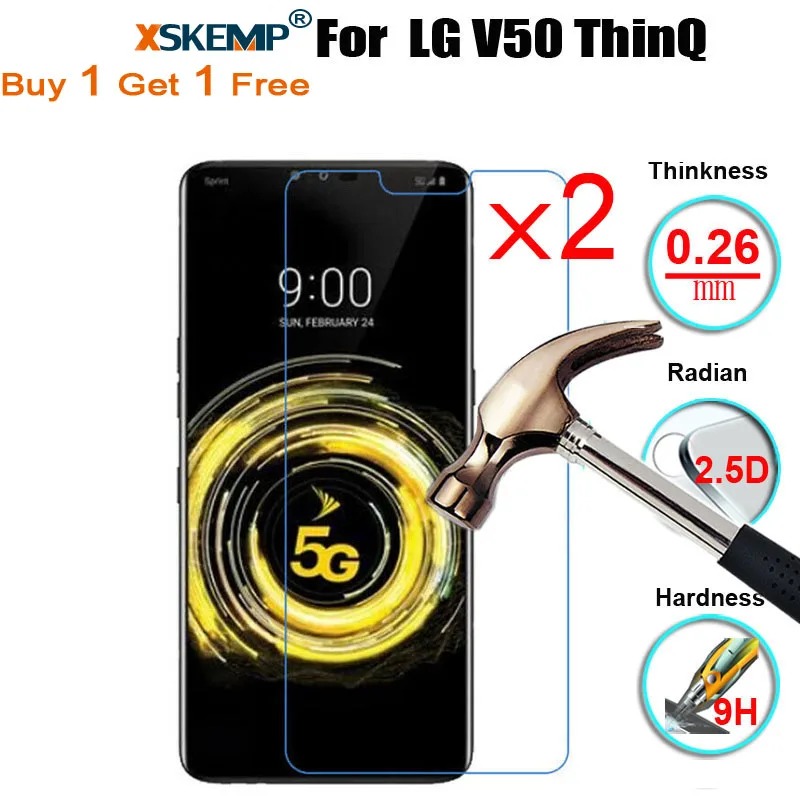XSKEMP 2 шт. стекло для LG G8 ThinQ / G8s K50 K40 V50 ультратонкое закаленное Защита экрана