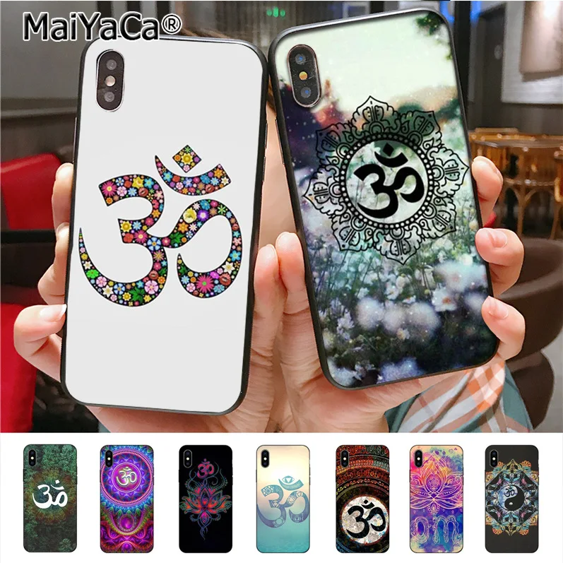Чехол для телефона с цветочным рисунком Ом Йога индуиум Яга чехол iphone 11 12 Pro X 8plus 7