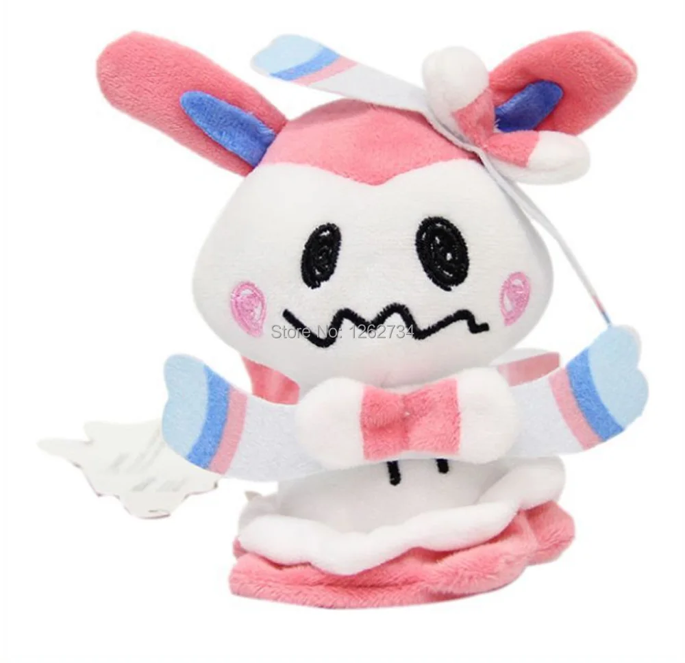 10/лот 7 видов стилей Sylveon Eevee Umbreon Flareon vaporion Jolteon Espeon Cosplay Mimikyu 4 &quotплюшевый брелок в