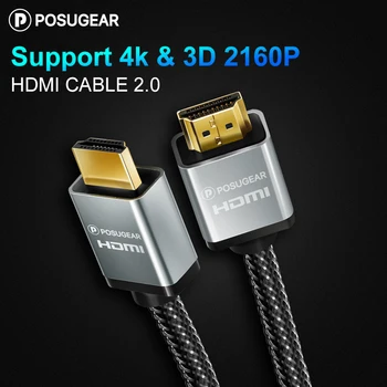 

Posugear Male to Male HDMI Cable 2.0/1.4a HDR 4K 3D HDMI to HDMI Video Cable Extender Adapter Gold Plated for PS4 TV Box Laptop