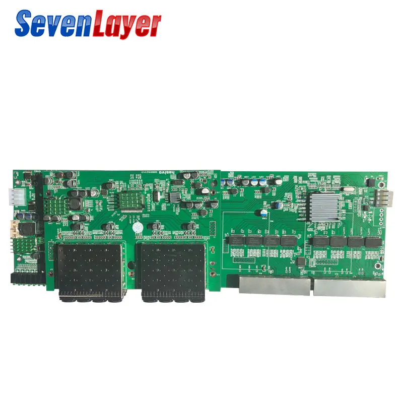 

10/100/100M Fiber Optical media converter 16 port SFP fiber with 8 rj45 optical fiber ethernet switch for ip camera PCBA board