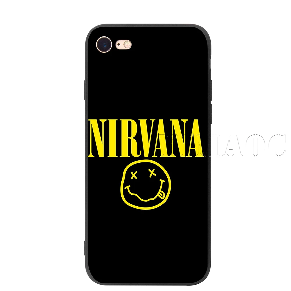 Силиконовый мягкий чехол YIMAOC Nirvana Kurt Cobain для iPhone 11 Pro XS Max XR X 8 7 6 6S Plus 5 5S SE - Цвет: 8