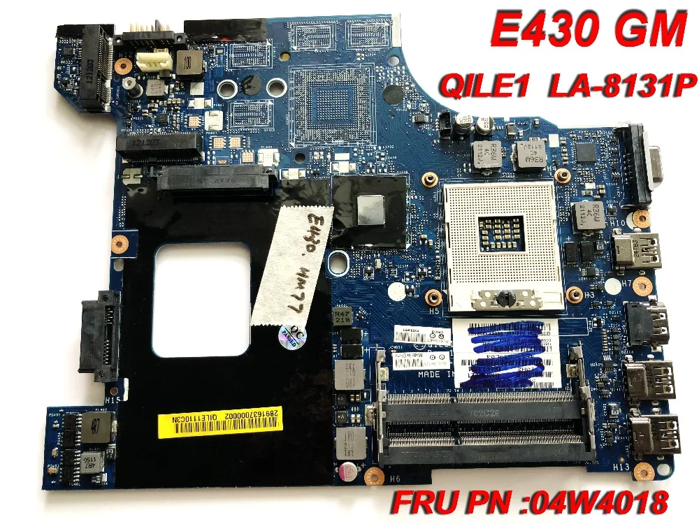 Оригинальная материнская плата для Lenovo E430 QILE1 LA-8131P FRU PN:04W4019 протестирована
