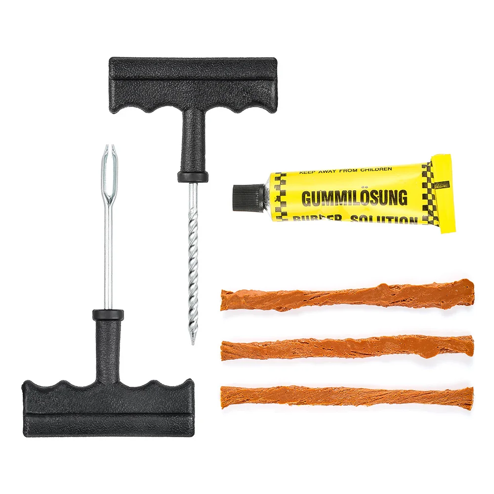 

1 Set Professional Auto Car Tire Repair Kit Car Bike Auto Tubeless Tire Tyre Puncture Plug Repair Tool Kit Tool Car Accessories