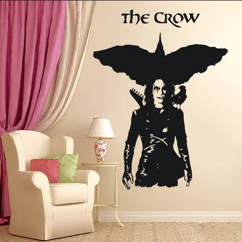 

Movie Superhero The Crow Vinyl Wall Sticker Murals Home Creative Art Design Wall Decal Room Special Decor Wall Poster Wm-13