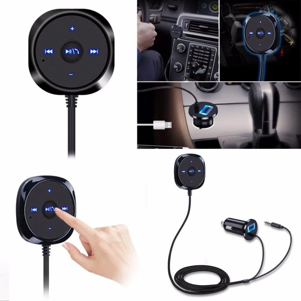 Duszake Wireless Bluetooth Receiver 3 5mm Jack Audio Bluetooth Aux Adapter Music Receiver Car Cable Free for Speaker Headphone