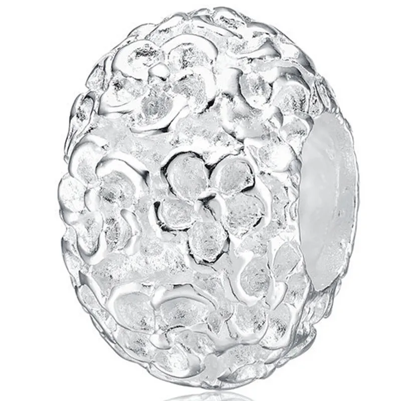 4-5-MM-925-Sterling-Silver-Round-Bead-Charm-European-Fit-DIY-Pan-Bracelet-Women-Wedding