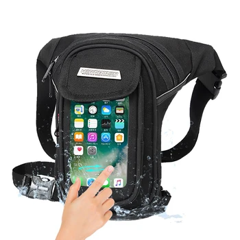 

HEROBIKER Motorcycle Bag Waterproof Motorcycle Tank Bag Punk Waist Leg Bag Motorcycle Saddle Multi-functional Pockets