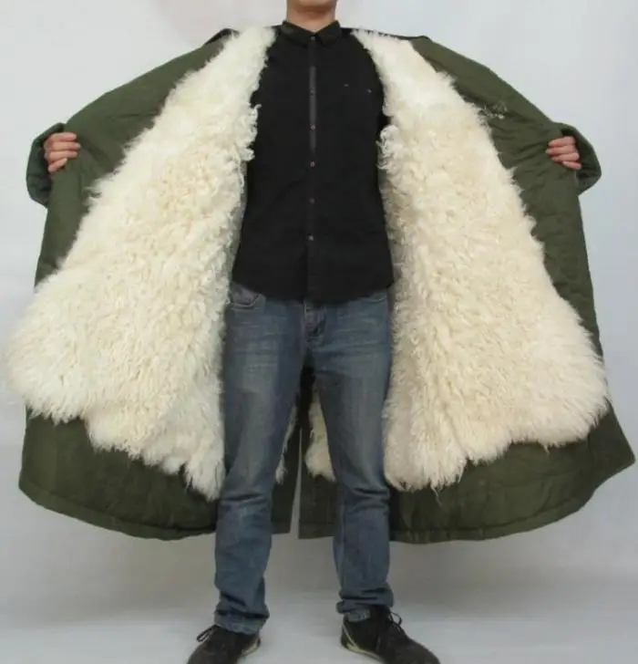 Winter thermal thickening natural real sheepskin wool fur