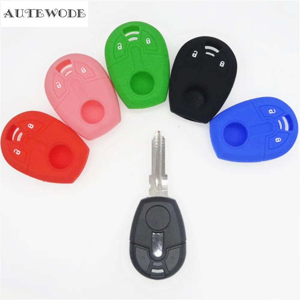 AUTEWODE New Replacement Silicone Car key cover shell fits for Fiat key