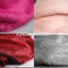 Искусственный Лисий плюшевый мех, тканевый ковер материал, искусственный мех Ткань, 160 см* 50 см/шт