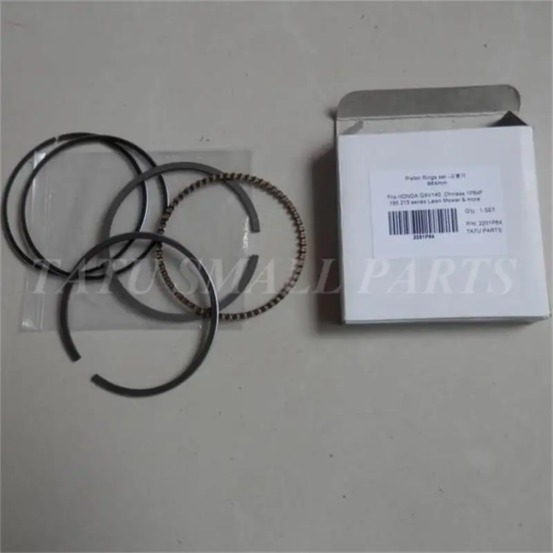 US 18 OFF PISTON RINGS SET 64MM FITS HONDA GX140 GXV140 5HP 4 STROKE LAWN MOWER HR195 HRA215 HRB215 HRC215 HRM215 LAWN MOWER PARTS In Tool