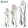 LAOA Locking pliers Round nose 5/7/10inch Curved Jaw Welding Tool Straight Jaw Lock Mole Plier set ► Photo 1/6