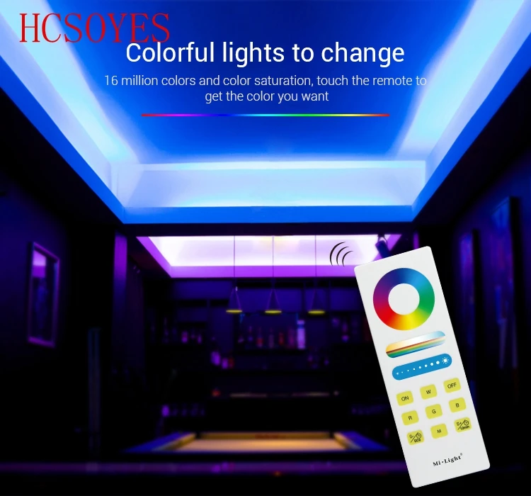 

mi light FUT044A 16 million RGBW Smart LED Control colors adjustable System led controller DC12V~24V Total Output Max 5A