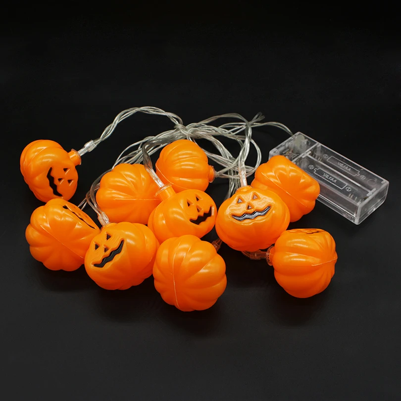 

Halloween Waterproof 3D Pumpkin LED String Lights 10LEDs 2M Decorations Lighting For Indoor/Outdoor Holiday Festival Party Decor