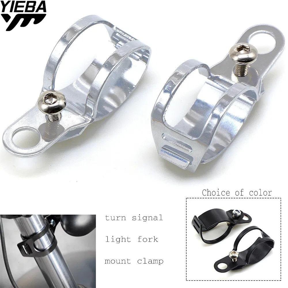 

30MM-45MM Universal Motorcycle Turn Signals Relocation Fork Clamps Mount Light Holder lamp mount front fork turn signal bracket