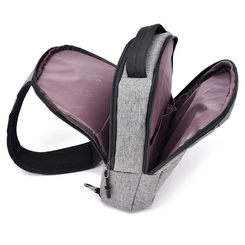 USB зарядка интерфейс) для мужчин мужской сумка для ношения на груди сумка мужской плечо поясная сумка через плечо мужская нагрудная сумка