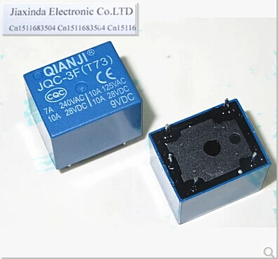 Горячая новинка JQC 3F (T73) 9VDC DC9V 9V 10A DIP5|Реле| |