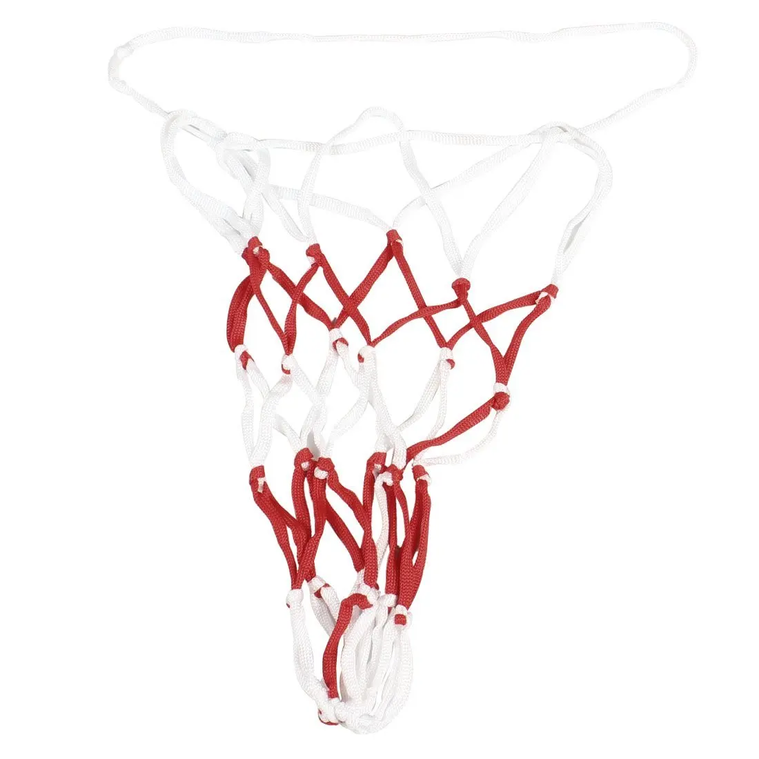 15&quot Length White Red Nylon Braided Basketball Football Mesh Net Bag | Спорт и - Цена: 