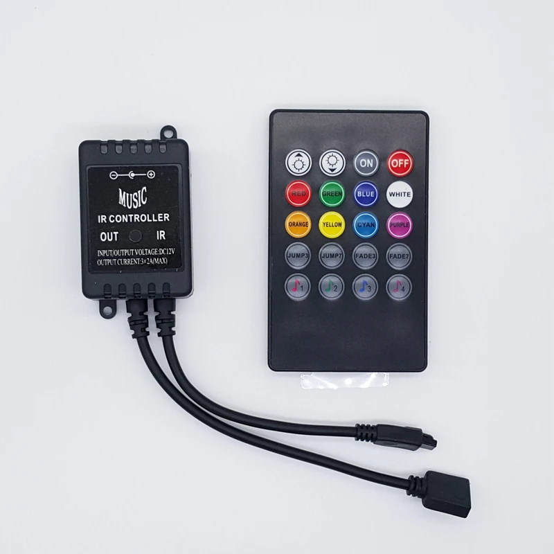 NEW 2017 LED Music IR Controller 20key Remote Sound Sensor For 2835