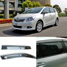 Jinke 4 pcs Lâmina Lateral Do Windows Defletores Porta Viseira Protetor Para A Toyota Verso EZ 2011-2014