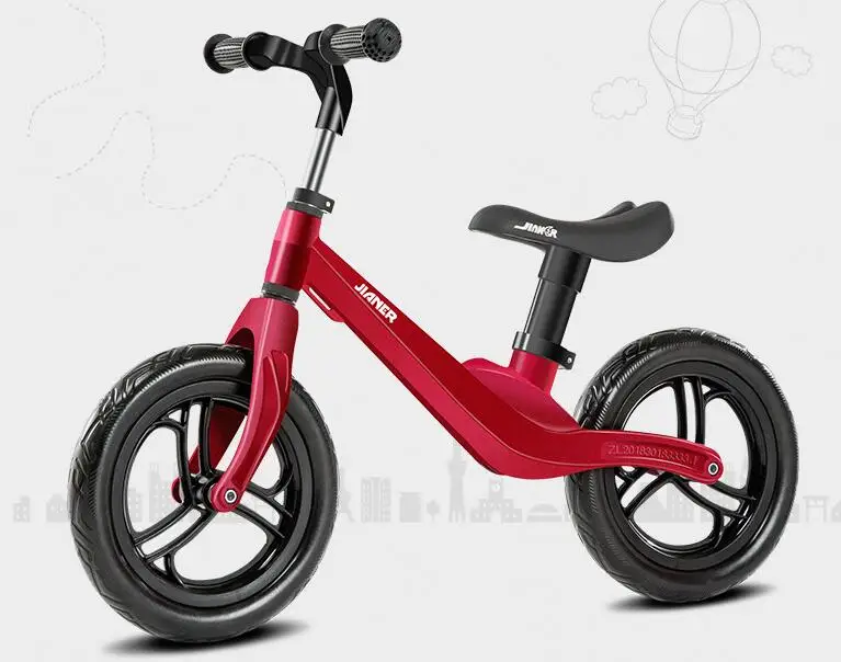 Cheap Pedal-less Balance Bike Magnesium Alloy Kids balance Bicycle For 2~6 Years Old Children complete bike for kids Integrated wheel 1
