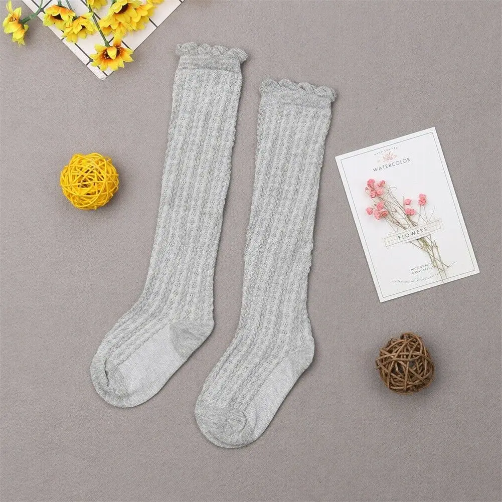 5 пар, носки для маленьких мальчиков и девочек, носки для новорожденных из хлопка, теплые носки для малышей, От 0 до 3 лет - Цвет: Серый