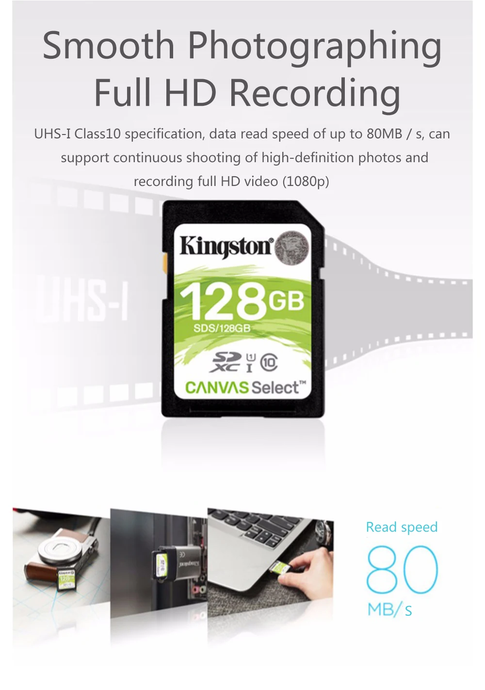 Kingston SD Card 128GB 64GB 32GB 16GB memory card Class10 tarjeta de memoria SDHC SDXC UHS-I HD C10 video carte sd For Camera (3)
