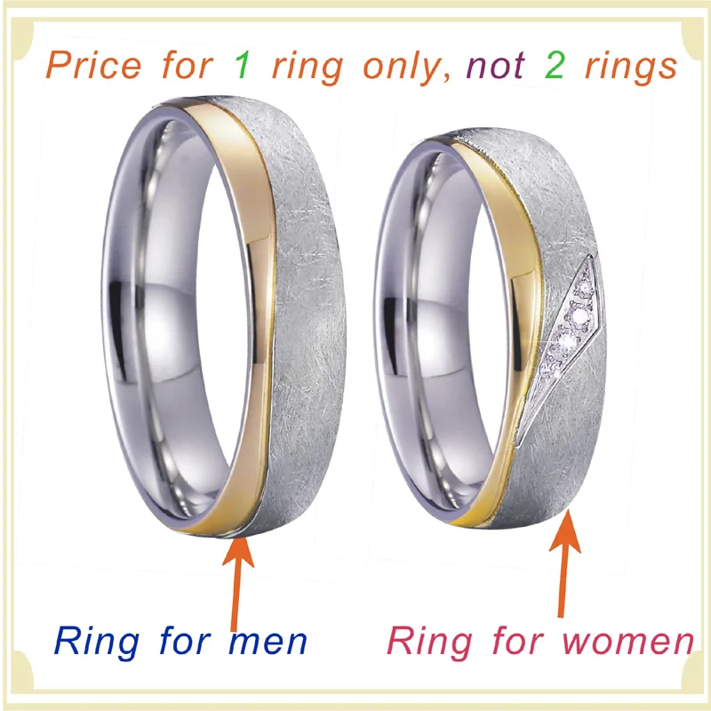 Unique vintage gold silver color wedding band couple rings pair love men's jewelry women's ring anillos alliance anel (4)