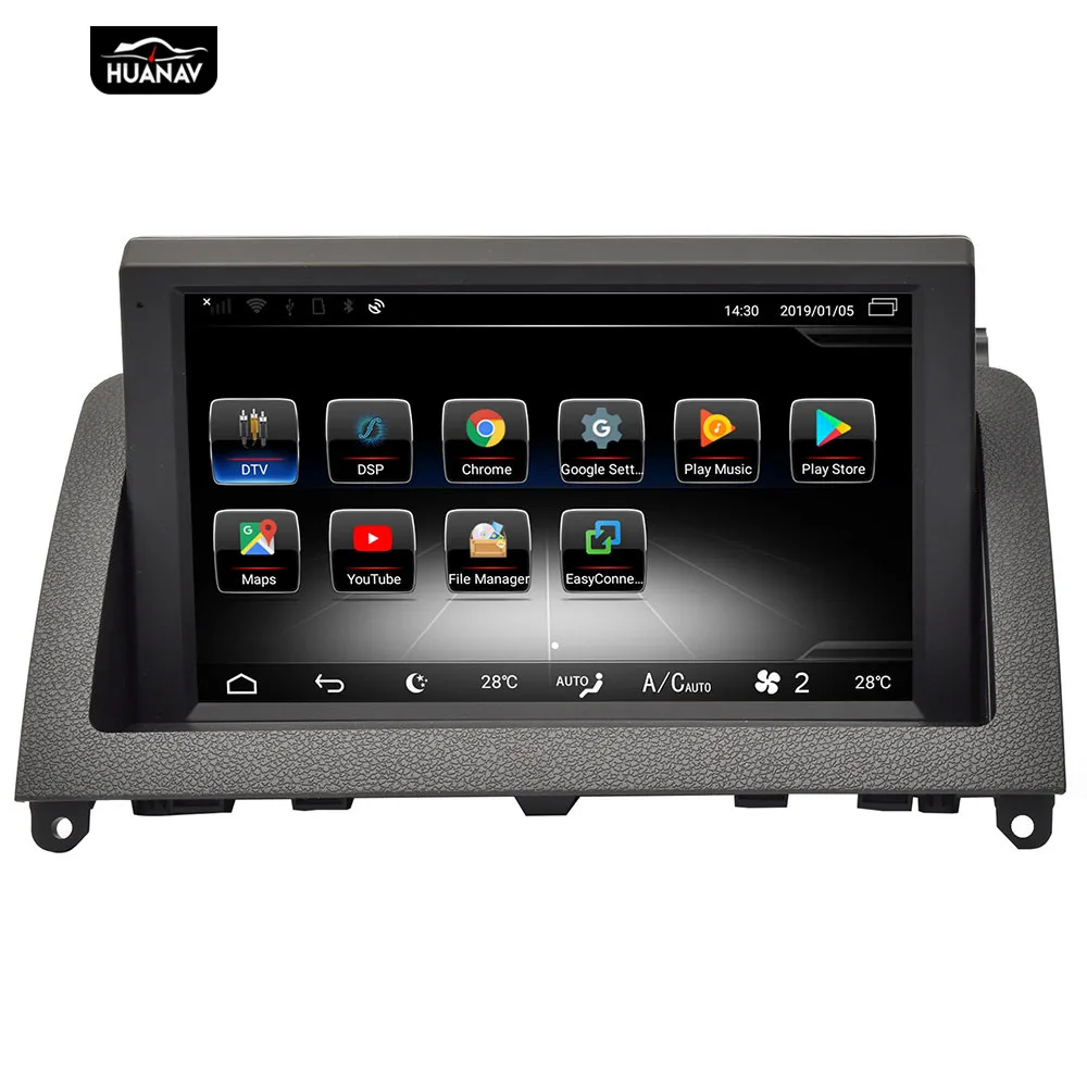 Discount Android 9 Car DVD player GPS Navigation For Mecerdes Benz C-W204 2007-2011 Auto Radio stereo player multimedia screen head unit 13