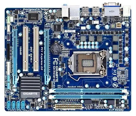 

Gigabyte GA-H61M-D2P-B3 Desktop Motherboard H61M-D2P-B3 H61 LGA 1155 For Core i7 DDR3 16G Micro-ATX Original Used Mainboard