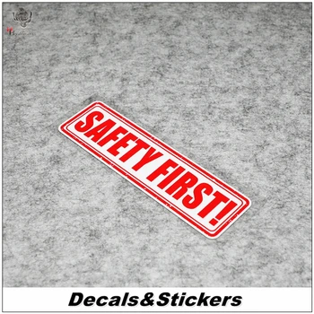 

NO.L148 SAFETY FIRST Caution 3M Reflective Modified Stickers Car Glass Waterproof MOTO GP Decals Racing Motorcycle Motocross