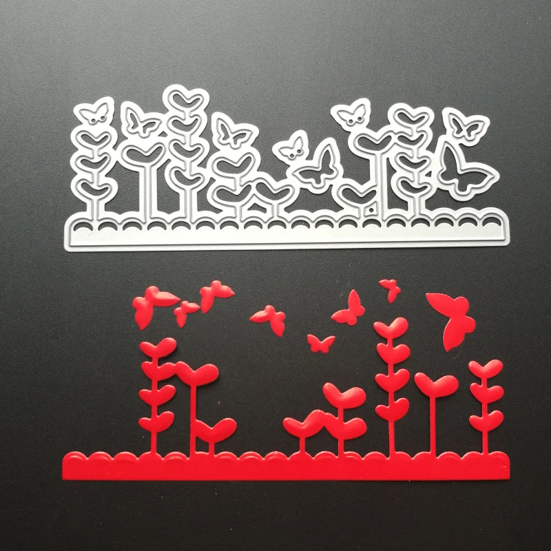Metal Butterfly Flower Bushes Cutting Dies Stencils For DIY 