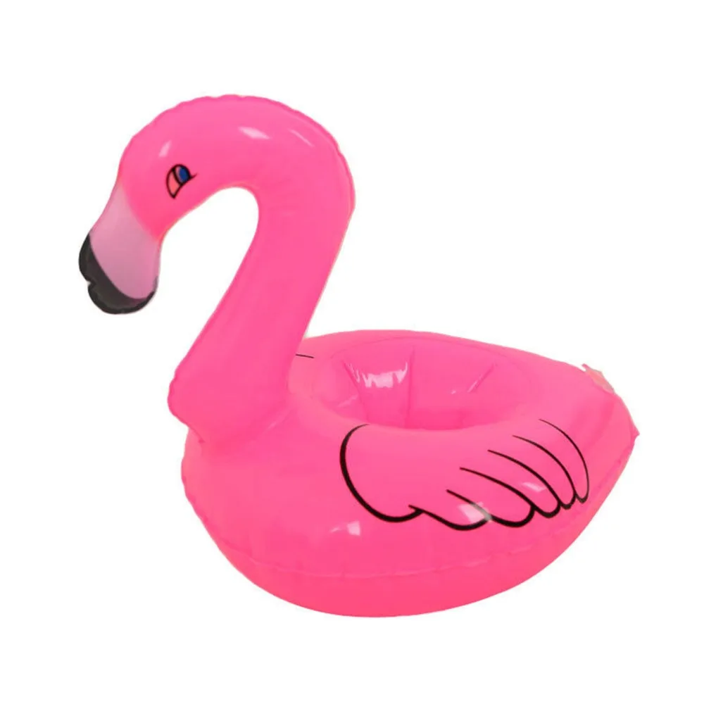 

1PCS PVC Inflatable Floating Swimming Pool Bathing Beach Party Kids Toy Bath Toy Cute Mini Flamingo Drink Can Holder
