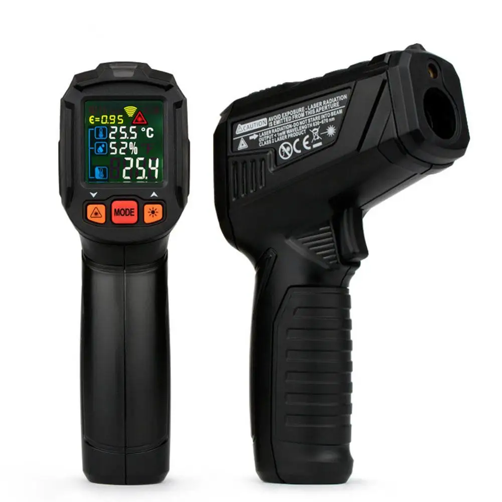 

LanLan Digital Thermometer Humidity Meter Infrared Hygrometer Temperature Humidity Pyrometer meter pyrometer