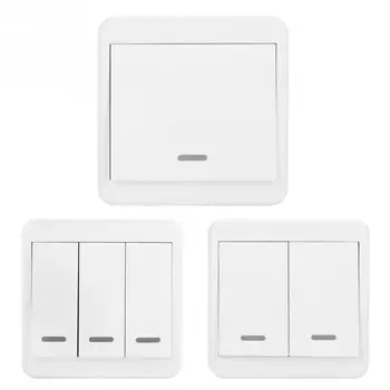 

Wireless Press Smart Switch Panel Support for ALEXA Google home AC90-250V 1 2 3 Gang Panel Press Button Switch Kit