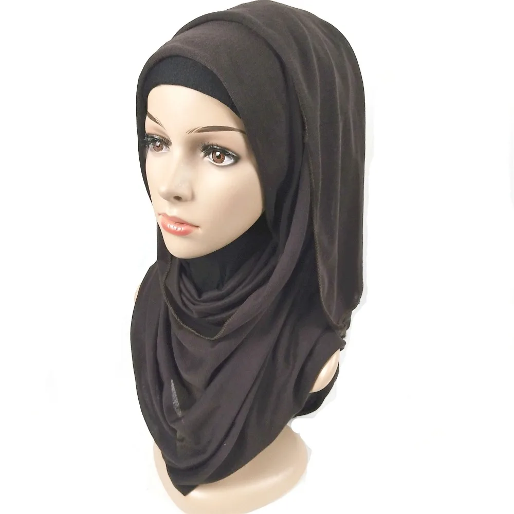 T2 5 шт. 32 цвета высокое качество Джерси-шарф хлопок обычная эластичность шали Макси хиджаб длинный мусульманский головной убор длинные шарфы/шарф