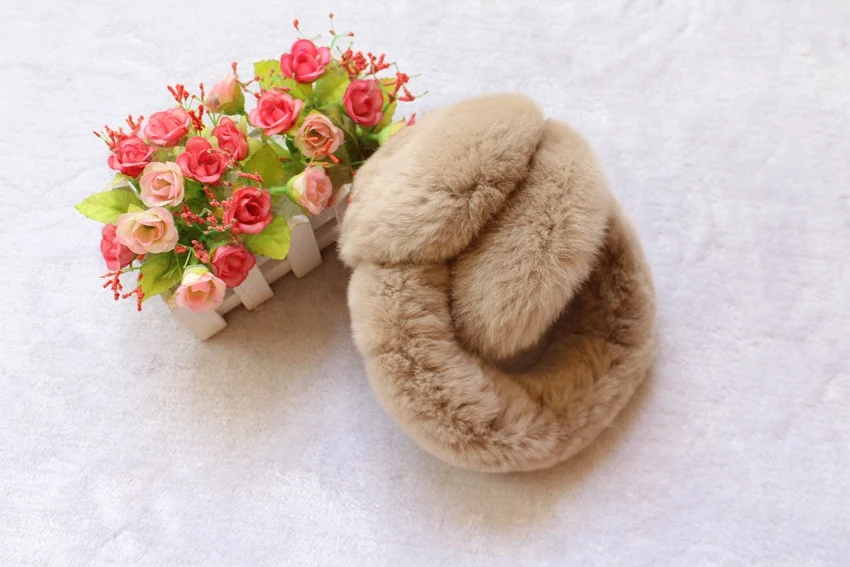 real rabbit fur winter earmuffs for girl (6)