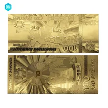 2000 шт/партия цена Россия банкноты Кубок мира 100 рубля золото Banknotes в 24 К золото поддельные деньги Быстрая