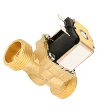 Водяной Электрический электромагнитный клапан, магнитный DC N/C переключатель потока воздуха на входе для воды воздуха с медным фильтром, клапан переменного тока 220 В постоянного тока 12V24v