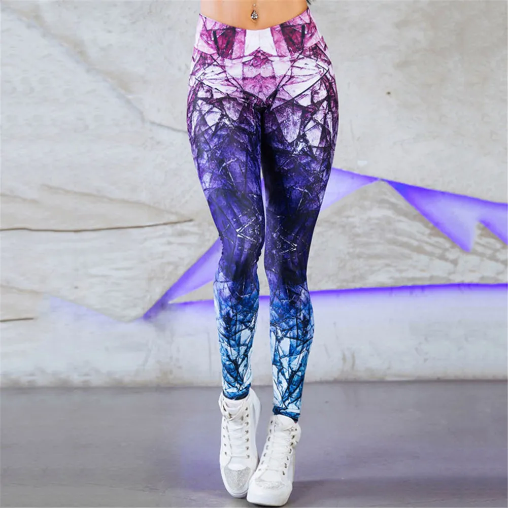 Цветной блок фитнес женские брюки для йоги спортивные лосины для бега леггинсы спортивный костюм тренировочные штаны Спортивная одежда