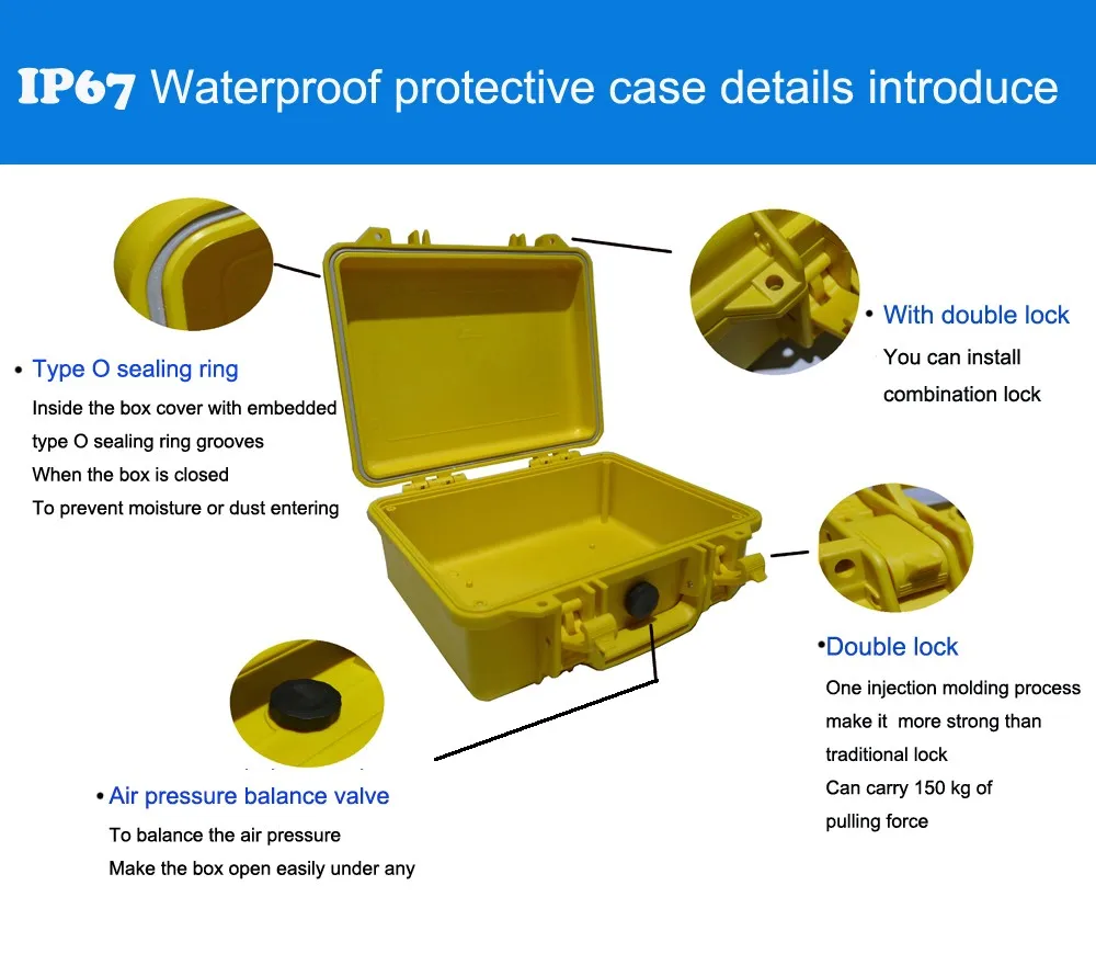 210x166x90 мм ABS корпус инструмента toolbox ударопрочный герметичный водонепроницаемый футляр безопасности оборудование корпус камеры с