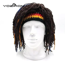 Шапки ручной работы Rasta Skullies шапки Новинка для взрослых Теплая Лыжная маска вязаные зимние шапки для мужчин и женщин подарок на Хэллоуин